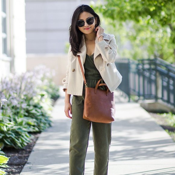 Abercrombie & Fitch Wrap-Front Utility Jumpsuit - Picture 4 of 5